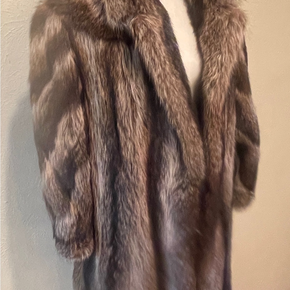 SOLD ; Luxurious Fur Coat size medium. $280